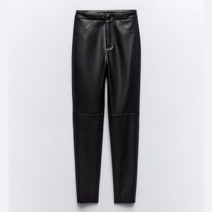 Zara Faux Leather Leggings